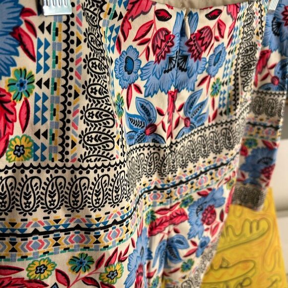 Flying Tomato Anthropologie Boho Multicolor Floral High Waist Women's Shorts M - Picture 11 of 16
